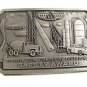 Vintage Petroleum Chemical Division Safety Award Pewter Belt Buckle 112717