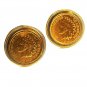 1901 & 1905 Indian Head Pennys Gold Layered Cufflinks Unbranded 10415