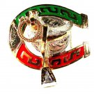 Mexican Western Cowboy Saddle Stirrup Moves Belt Buckle By DIANA 42516