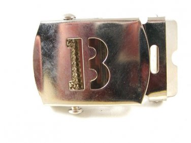 Military / Army Clamp Style Initial / Letter B Belt Buckle 9616a