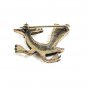 1940's - 60's Sterling Silver Green Road Runner Bird Brooch By JAMES AVERY 72017