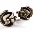 1930's - 1950's Sterling Silver Roman / Greek Helmet Cufflinks by HAYWARD 12515