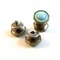 Victorian Baer & Wilde Silver Tone & Blue Green Enamel Kum A Part Cufflinks