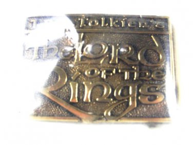 Lord of the Rings Brass Belt Buckle by Tolkien Enterprises Original Box