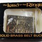 Lord of the Rings Brass Belt Buckle by Tolkien Enterprises Original Box