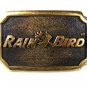 Vintage Rain Bird Solid Brass Belt Buckle Made In USA 81016