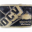 Vintage OCV Control Valves Brass Belt Buckle by DYNABUCKLE 8316