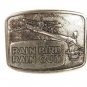Vintage RainBird Rain Gun Silver Tone Belt Buckle 72816