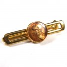 Unusual Art Nouveau Lady W/ Spoon behind Tie Clasp Unbranded.101615