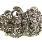 1980's Art Nouveau Lady Belt Buckle By ACCESSOCRAFT NYC 52317