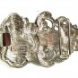 1980's Art Nouveau Lady Belt Buckle By ACCESSOCRAFT NYC 52317