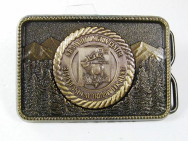 NRA New Mexico Second Annual Trophy Elk Hunt Belt Buckle Unbranded 5516