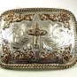 Cowboy Western Christian Cross Belt Buckle By SILVER STRIKE 52517