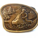 Vintage Ski Mobile Belt Buckle Unbranded