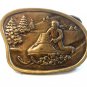 Vintage Ski Mobile Belt Buckle Unbranded