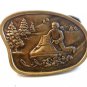 Vintage Ski Mobile Belt Buckle Unbranded
