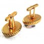 Vintage 1950's Goldtone Lucite Mallard Duck Cufflinks 8417
