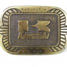 1970's Kawaski Brass Belt Buckle Unbranded 72216