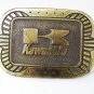 1970's Kawaski Brass Belt Buckle Unbranded 72216
