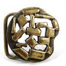 Vintage Gold Tone Odd Unusual Belt Buckle By IMC 21817