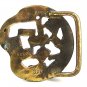 Vintage Gold Tone Odd Unusual Belt Buckle By IMC 21817