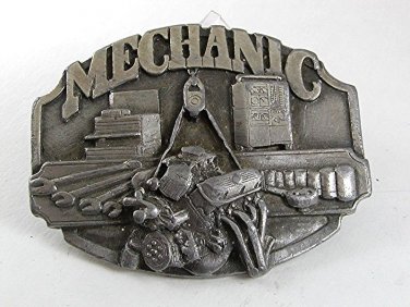 Vintage 1987 MECHANIC Belt Buckle By Siskiyou Made In USA 91517