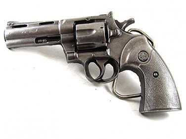 Vintage 1978 Gun Pistol Revolver Belt Buckle By BERGAMOT USA 102017