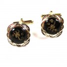 Silver Tone Black & Scorpion Cufflinks Unbranded 12215