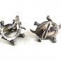 Vintage Silvertone Sea Shell Turtle Cufflinks By S in SHIELD 81817