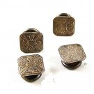 Art Deco Snap Link STERLING SILVER Cufflnks By PARK ROGER JIFFY 91916