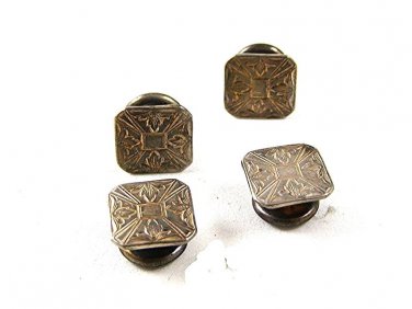 Art Deco Snap Link STERLING SILVER Cufflnks By PARK ROGER JIFFY 91916