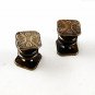 Art Deco Snap Link STERLING SILVER Cufflnks By PARK ROGER JIFFY 91916