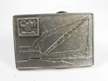 1987 C&M Services Construction Belt Buckle by WYOMING STUDIO ART WORK