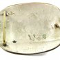 1940's-60's Rodeo Cowboy German Silver Brass Calf Roping Belt Buckle 12917