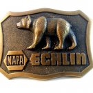 Vintage NAPA Echlin Grizzly Bear Belt Buckle Made in U.S.A.
