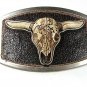 Western Bull / Steer 3D Skull Belt Buckle By CLASSICO ITALIA 81616