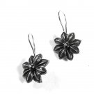 Vintage Sterling Silver Flower Pierced Earrings Unbranded 9815