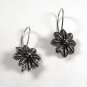 Vintage Sterling Silver Flower Pierced Earrings Unbranded 9815