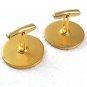 Vintage Goldtone Nude Man Riding Bull Cufflinks By Alva Museum Replica's 62617