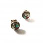 Native American Sterling Silver Turquoise ETC Pierced Earrings Unbranded 53016f