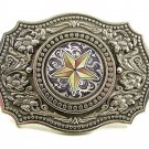 2004 Western 5 Pointed Star Belt Buckle By GREAT AMERICAN BUCKLE CO. USA 21817