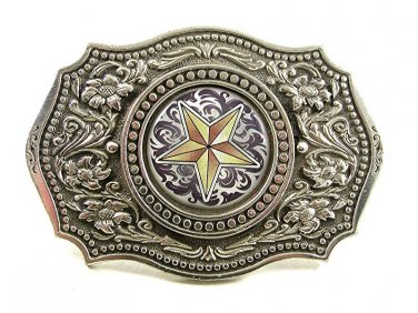 2004 Western 5 Pointed Star Belt Buckle By GREAT AMERICAN BUCKLE CO. USA 21817