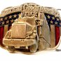 1986 America's Goods Move By Truck Belt Buckle Made in U.S.A.