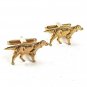 1950's-1960's Goldtone Pointer Dog Hunting Cufflinks By HICKOK USA 5517