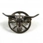 1940's - 50's Western Cowboy Sterling Silver Longhorn Slide / Bolo 120914