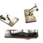 Mexican D.F. Sterling Silver 3 Tone Cufflinks & Tie Clasp by R.B.Z. 12815