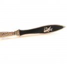 Vintage Siam Sterling Silver Black Niello Dancing Lady Dagger Tie Clasp