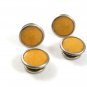 Art Deco / Edwardian Silvertone & Yellow Snap Link Cufflinks 4517
