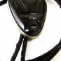 Huecho En Mexico Alpaca Silver Black Bolo Turquoise with Leather Cord 101316