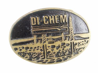 Di-Chem Bronze Belt Buckle By DYNA BUCKLE 42016